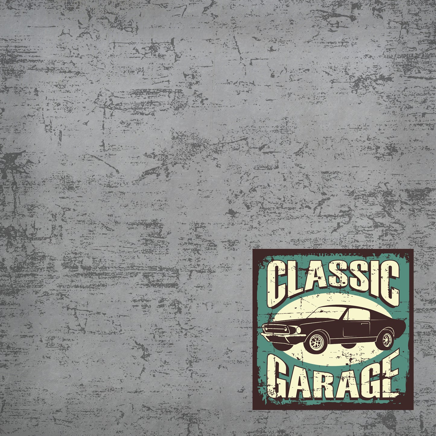 Classic Cars Collection Classic Garage 12 x 12 Double-Sided Scrapbook Paper by SSC Designs - 15 Pack