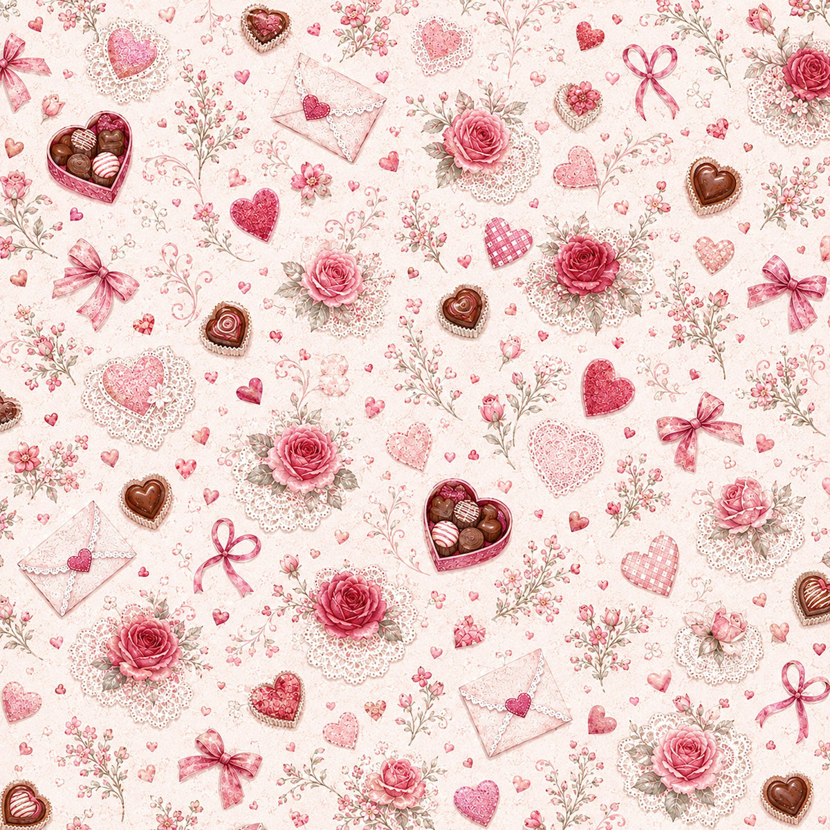 Creative Calendar Collection February 12x12 Double-Sided Scrapbook Paper by SSC Designs - 15 Pack