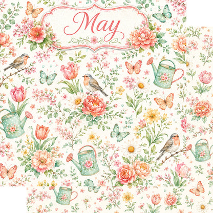 Creative Calendar Collection May 12x12 Double-Sided Scrapbook Paper by SSC Designs
