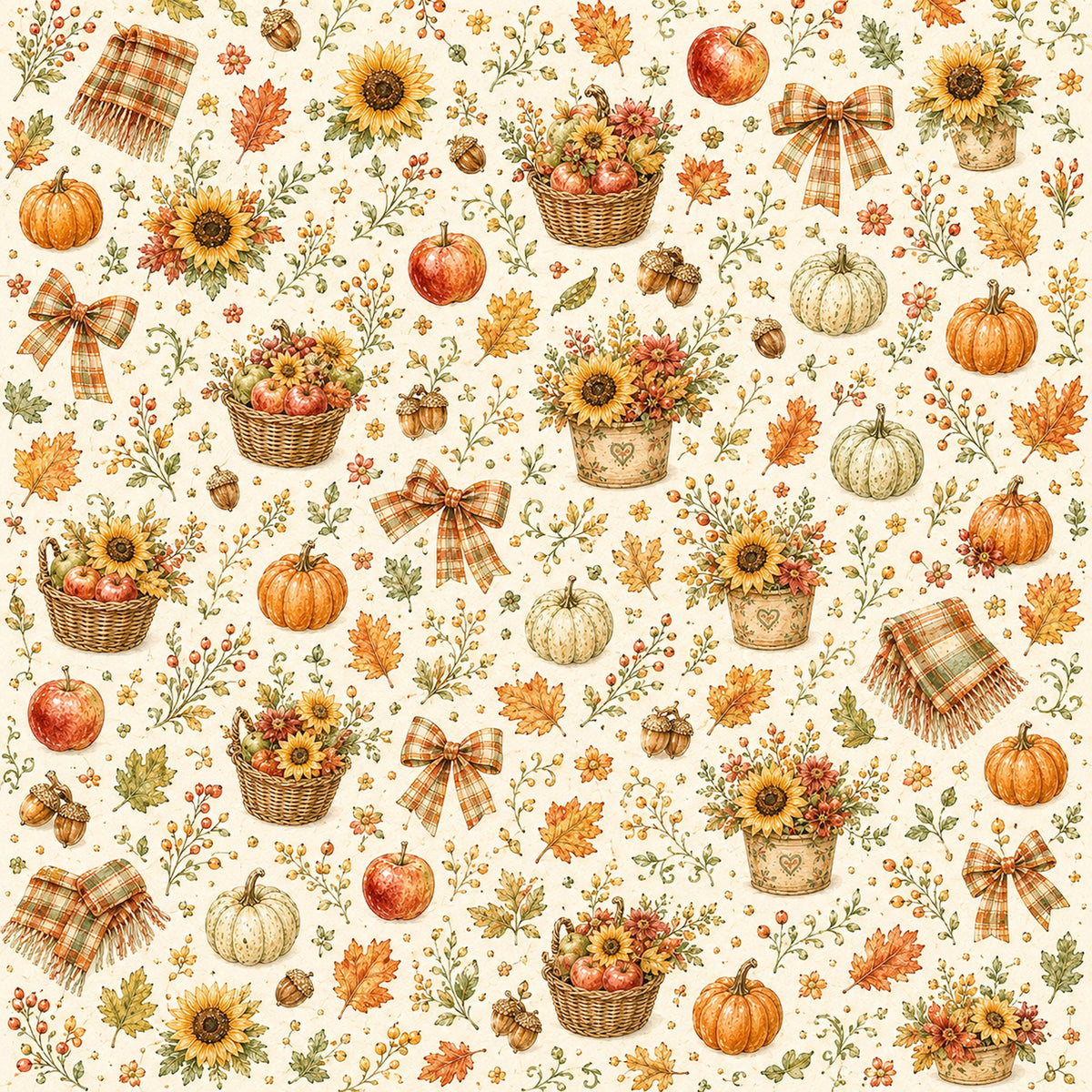 Creative Calendar Collection September 12x12 Double-Sided Scrapbook Paper by SSC Designs - 15 Pack