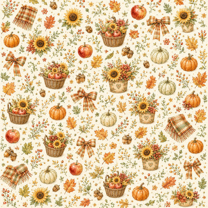 Creative Calendar Collection September 12x12 Double-Sided Scrapbook Paper by SSC Designs - 15 Pack