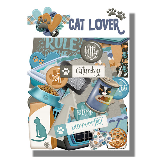 Cat Lover Collection Laser Cut Scrapbook Ephemera Embellishments by SSC Designs - 3 Packs