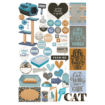 Cat Lover Collection Laser Cut Scrapbook Ephemera Embellishments by SSC Designs - 3 Packs