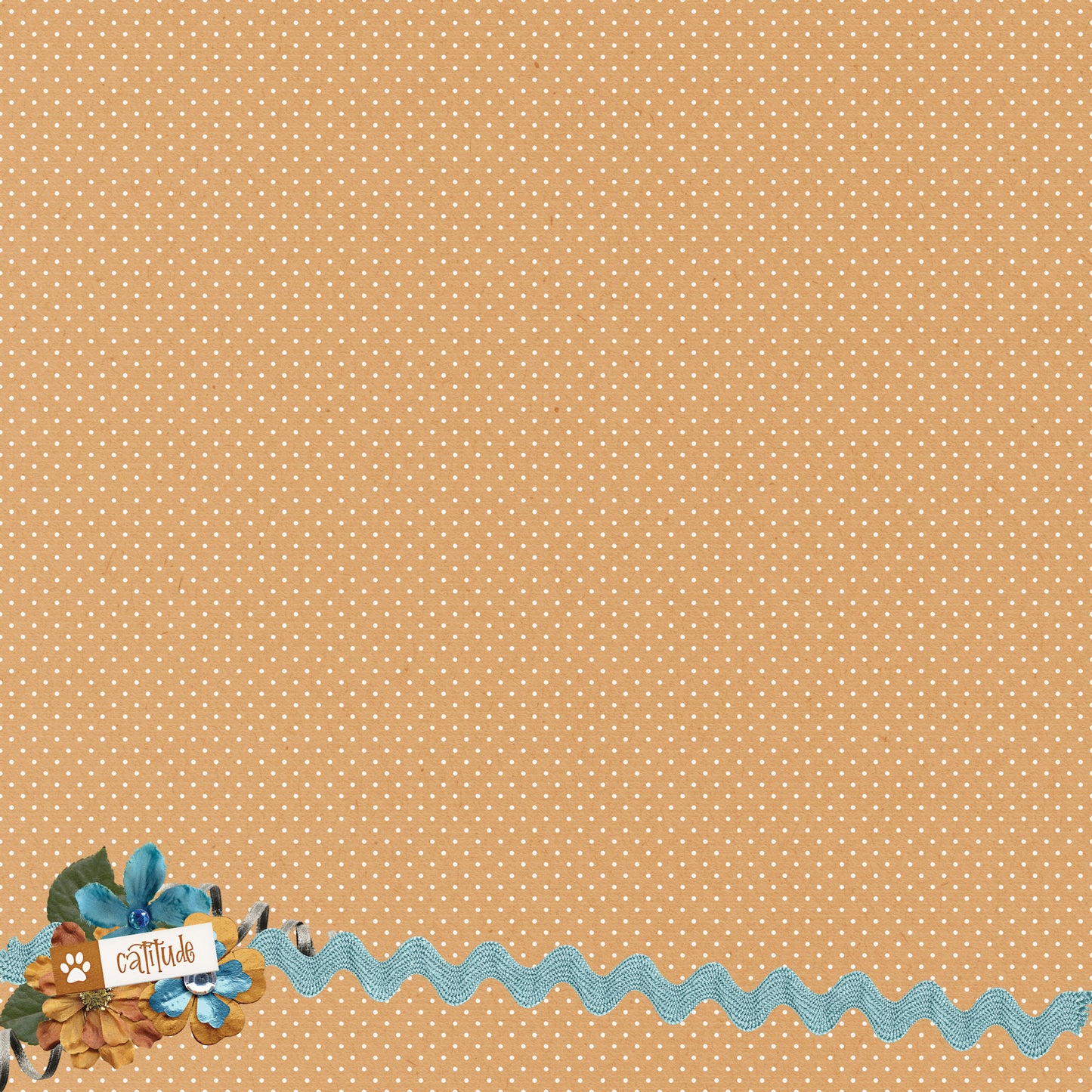 Cat Lover Collection Catitude 12 x 12 Double-Sided Scrapbook Paper by SSC Designs - 15 Pack