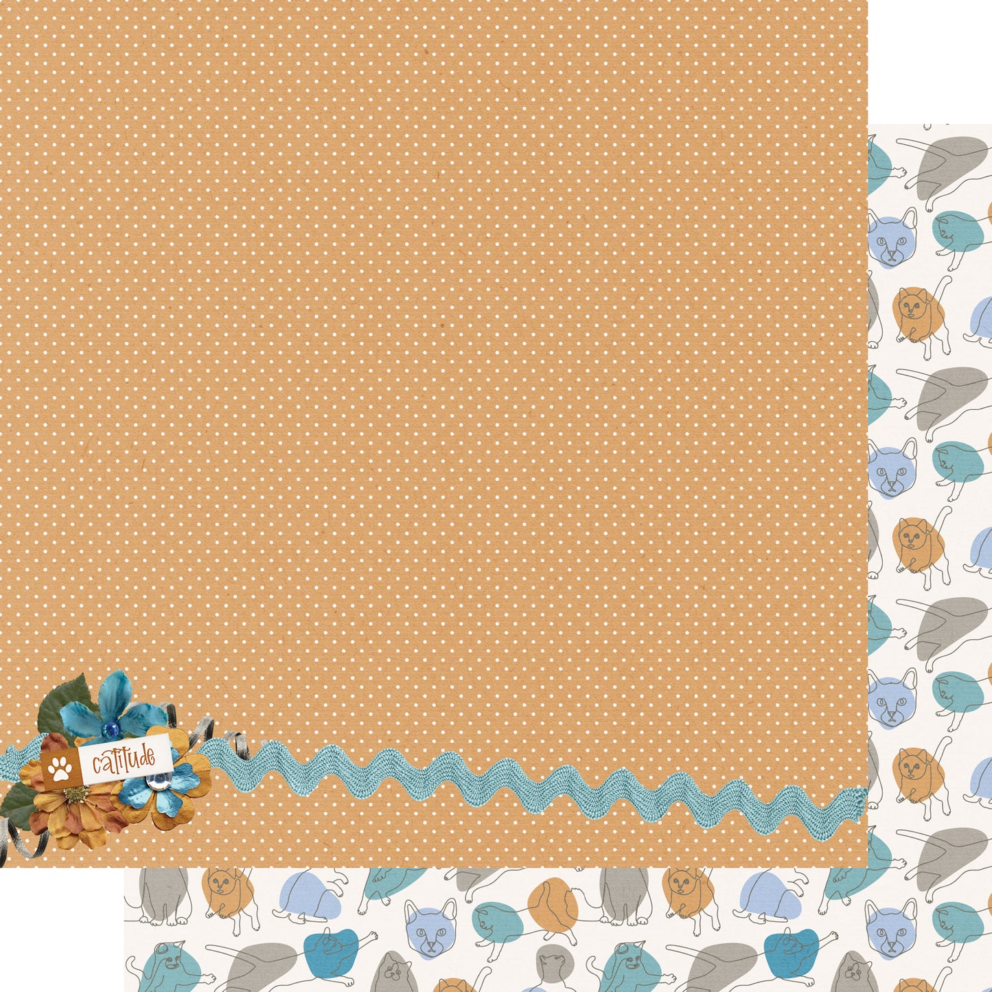Cat Lover 12 x 12 Scrapbook Paper & Embellishment Kit by SSC Designs - 3 Kits