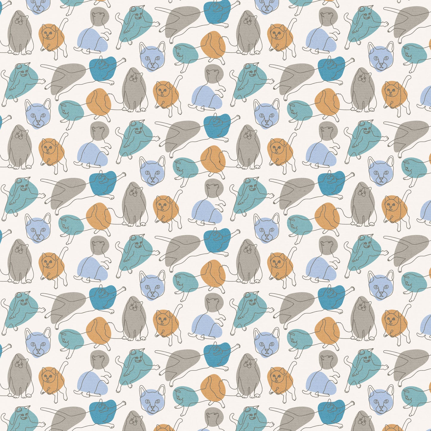 Cat Lover Collection Catitude 12 x 12 Double-Sided Scrapbook Paper by SSC Designs - 15 Pack