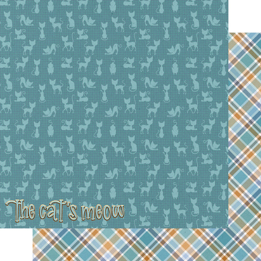 Cat Lover Collection Cat's Meow 12 x 12 Double-Sided Scrapbook Paper by SSC Designs - 15 Pack