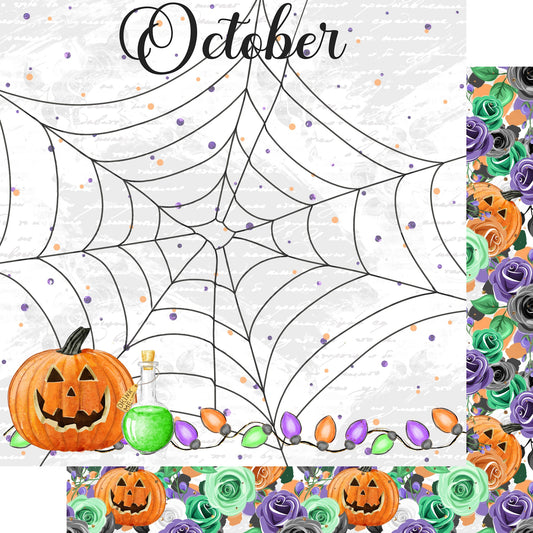 Calendar Memories Collection October 12 x 12 Double-Sided Scrapbook Paper by SSC Designs