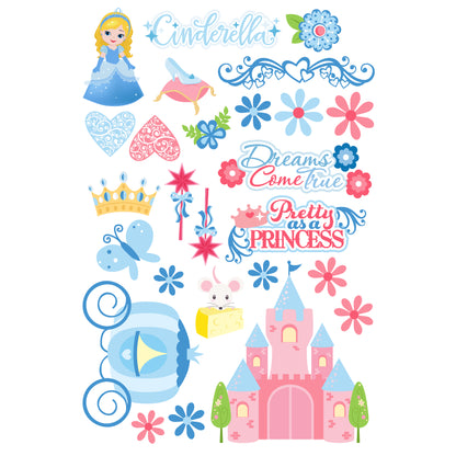 Cinderella Collection Laser Cut Ephemera Embellishments by SSC Designs - 3 Packs