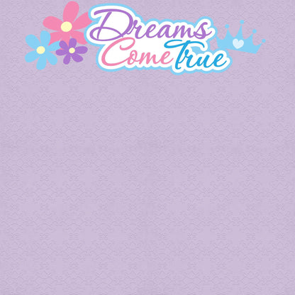 Cinderella Collection Dreams Come True 12 x 12 Double-Sided Scrapbook Paper by SSC Designs