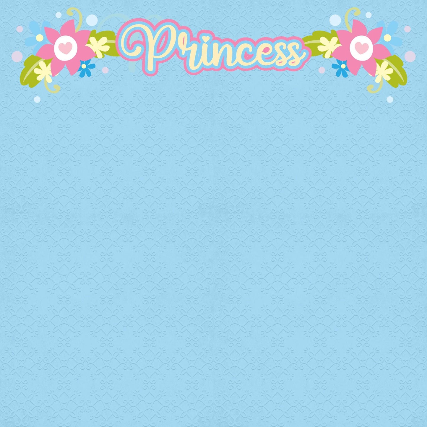 Cinderella Collection Princess 12 x 12 Double-Sided Scrapbook Paper by SSC Designs