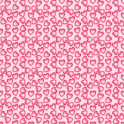 Cupid's Calling Collection Floating Hearts 12 x 12 Double-Sided Scrapbook Paper by SSC Designs - 15 Pack