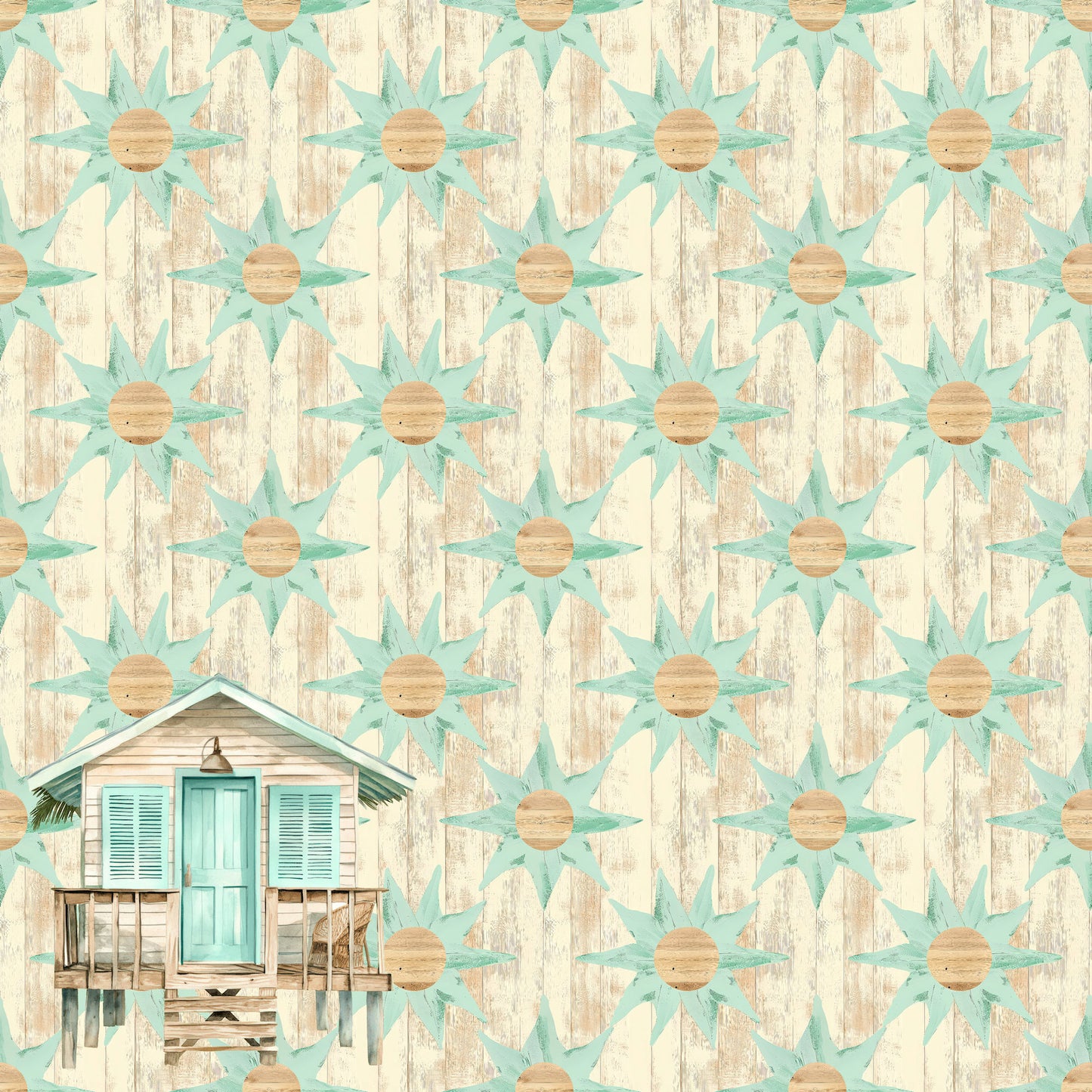 Coastal Shores Collection Coastal Cottage 12 x 12 Double-Sided Scrapbook Paper by SSC Designs - 15 Pack
