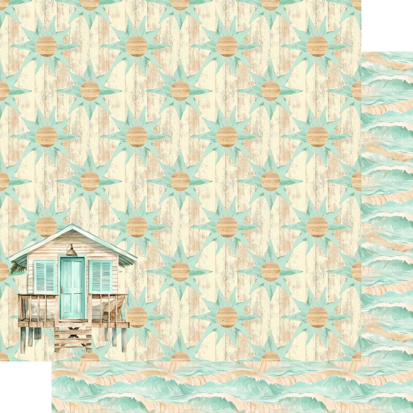Coastal Shores 12 x 12 Scrapbook Paper & Embellishment Kit by SSC Designs - 3 Kits