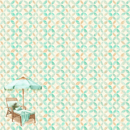 Coastal Shores Collection Lounging Around 12 x 12 Double-Sided Scrapbook Paper by SSC Designs - 15 Pack