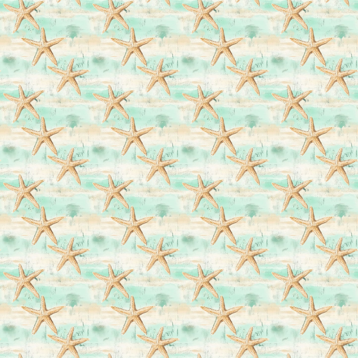 Coastal Shores Collection Sea Star Scatter 12 x 12 Double-Sided Scrapbook Paper by SSC Designs - 15 Pack