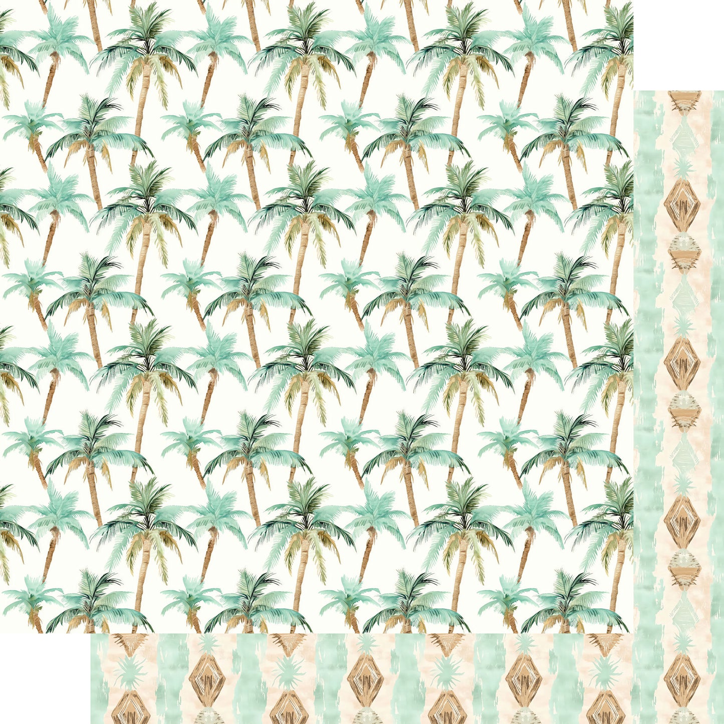 Coastal Shores Collection Seashore Sketches 12 x 12 Double-Sided Scrapbook Paper by SSC Designs - 15 Pack