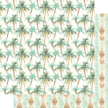 Coastal Shores Collection Seashore Sketches 12 x 12 Double-Sided Scrapbook Paper by SSC Designs - 15 Pack