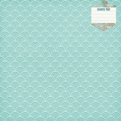 Gone Cruising Collection All Aboard Adventure 12 x 12 Double-Sided Scrapbook Paper by SSC Designs - 15 Pack