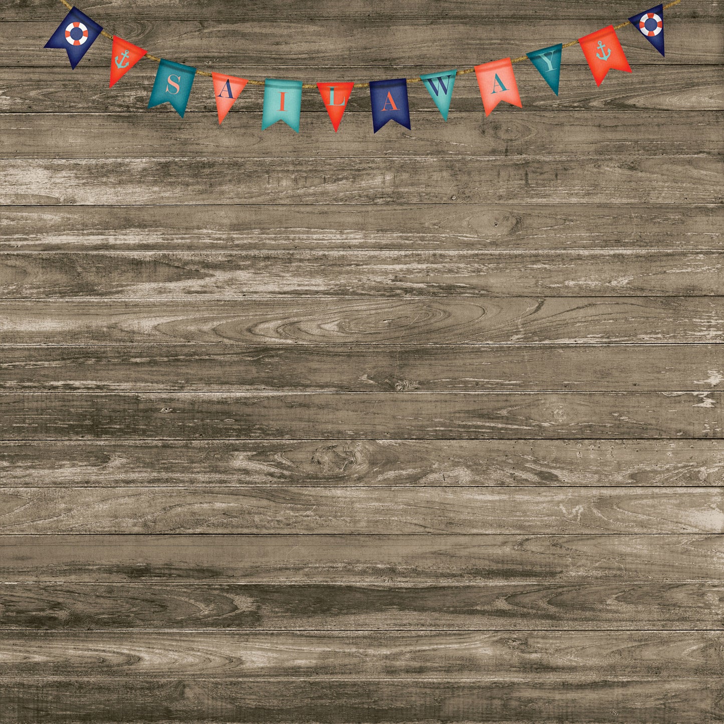 Gone Cruising Collection Bon Voyage Confetti 12 x 12 Double-Sided Scrapbook Paper by SSC Designs - 15 Pack