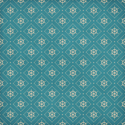 Gone Cruising Collection Captain's Log 12 x 12 Double-Sided Scrapbook Paper by SSC Designs - 15 Pack