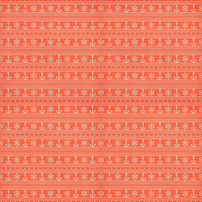 Gone Cruising Collection Shuffleboard Stripes 12 x 12 Double-Sided Scrapbook Paper by SSC Designs - 15 Pack