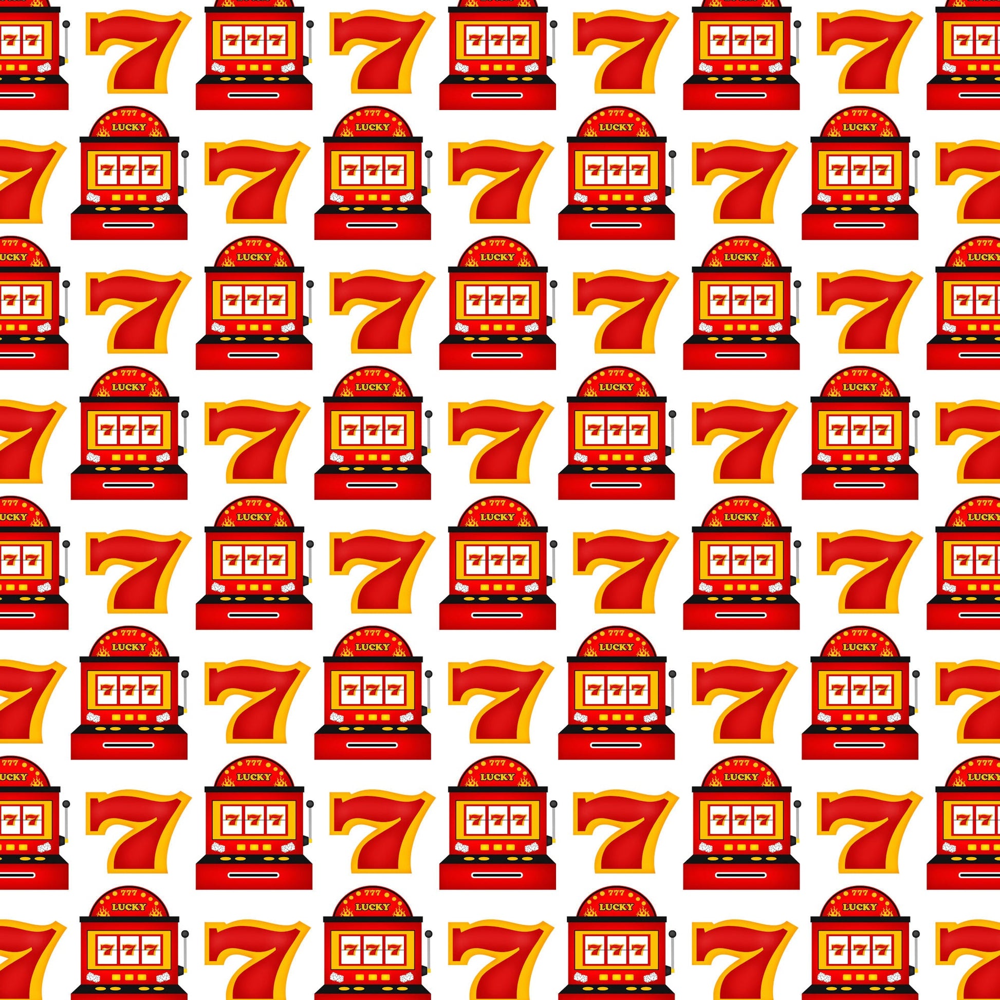 Casino Collection Lucky Sevens 12 x 12 Double-Sided Scrapbook Paper by SSC Designs