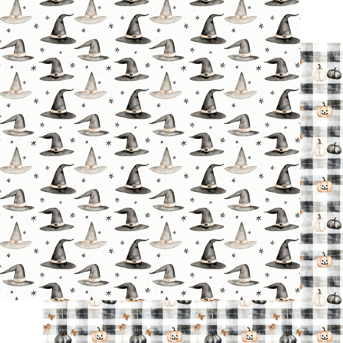 Cute & Spooky Collection Witchy Whimsy 12 x 12 Double-Sided Scrapbook Paper by SSC Designs - 15 Pack