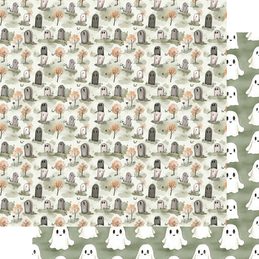 Cute & Spooky Collection Friendly Frights 12 x 12 Double-Sided Scrapbook Paper by SSC Designs - 15 Pack