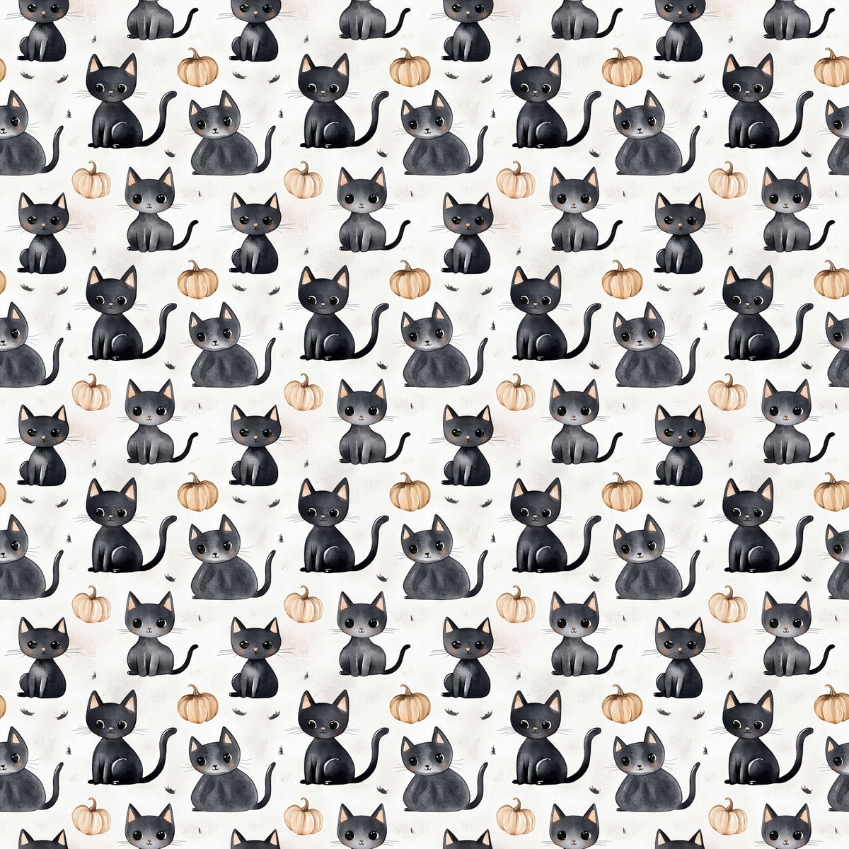 Cute & Spooky Collection Cats & Bats 12 x 12 Double-Sided Scrapbook Paper by SSC Designs - 15 Pack