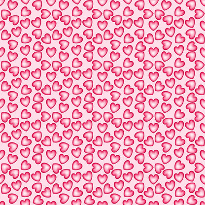 Cupid's Calling Collection Floating Hearts 12 x 12 Double-Sided Scrapbook Paper by SSC Designs - 15 Pack