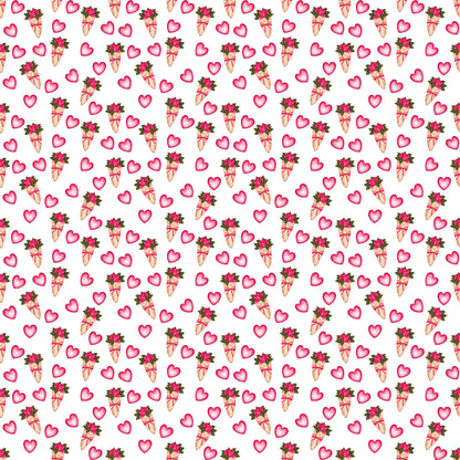 Cupid's Calling Collection Love Notes 12 x 12 Double-Sided Scrapbook Paper by SSC Designs - 15 Pack
