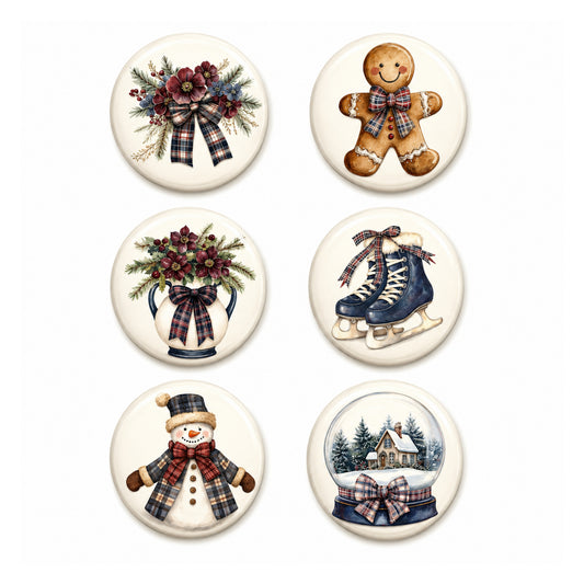 Country Winter Collection Button Bling Scrapbook Embellishments SSC Designs - 3 Packs