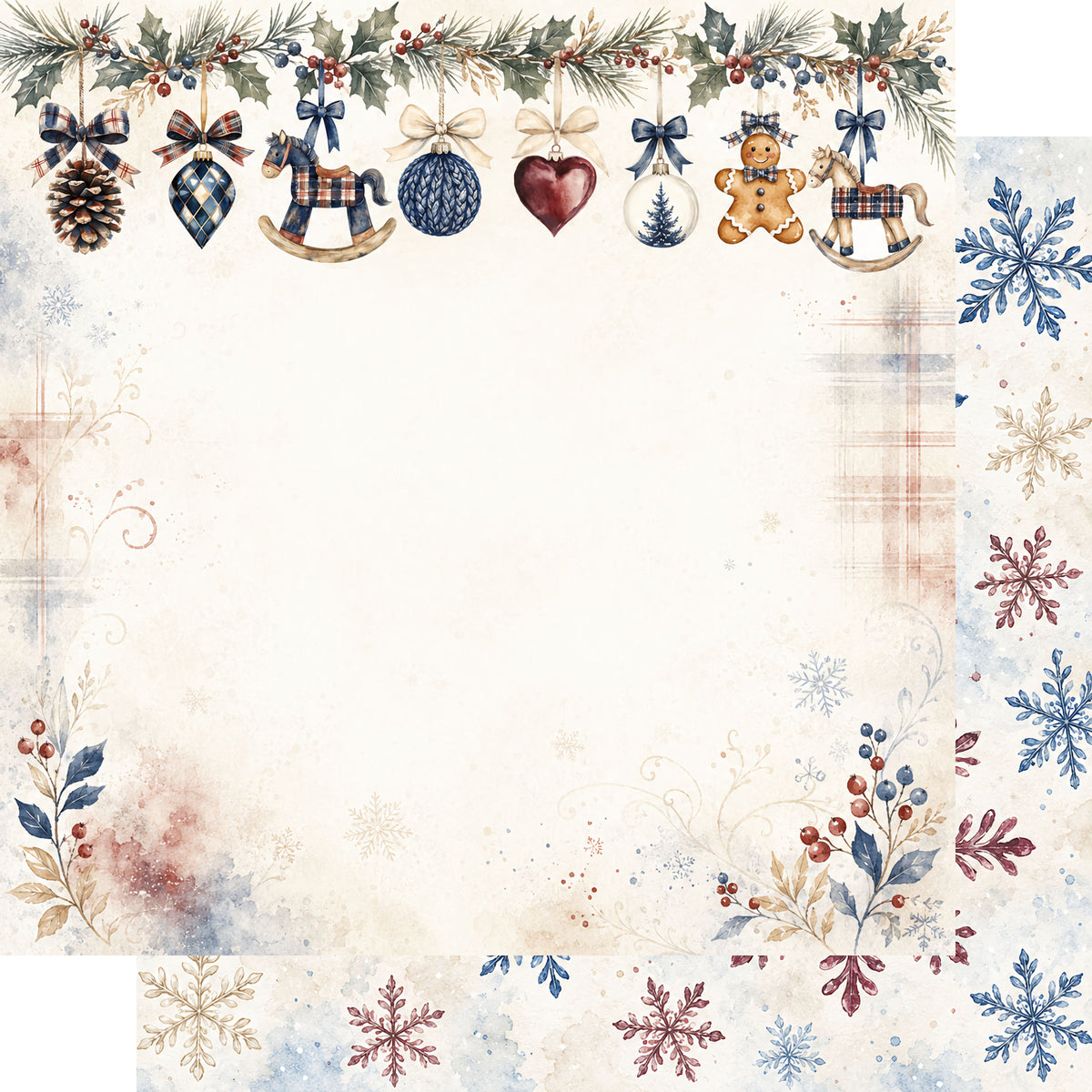 Country Winter Collection Country Classic 12 x 12 Double-Sided Scrapbook Paper by SSC Designs - 15 Pack