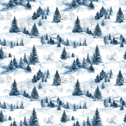 Country Winter Collection Pine & Bows 12 x 12 Double-Sided Scrapbook Paper by SSC Designs - 15 Pack