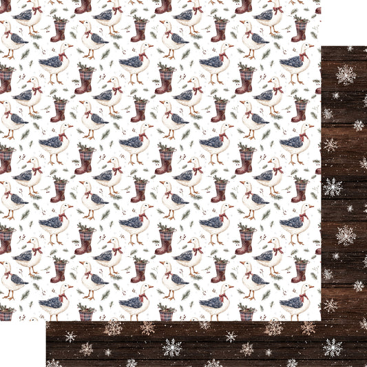 Country Winter Collection Woodland Winter 12 x 12 Double-Sided Scrapbook Paper by SSC Designs - 15 Pack