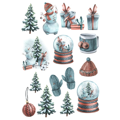 Cozy Winter Collection Laser Cut Scrapbook Ephemera Embellishments by SSC Designs - 3 Packs