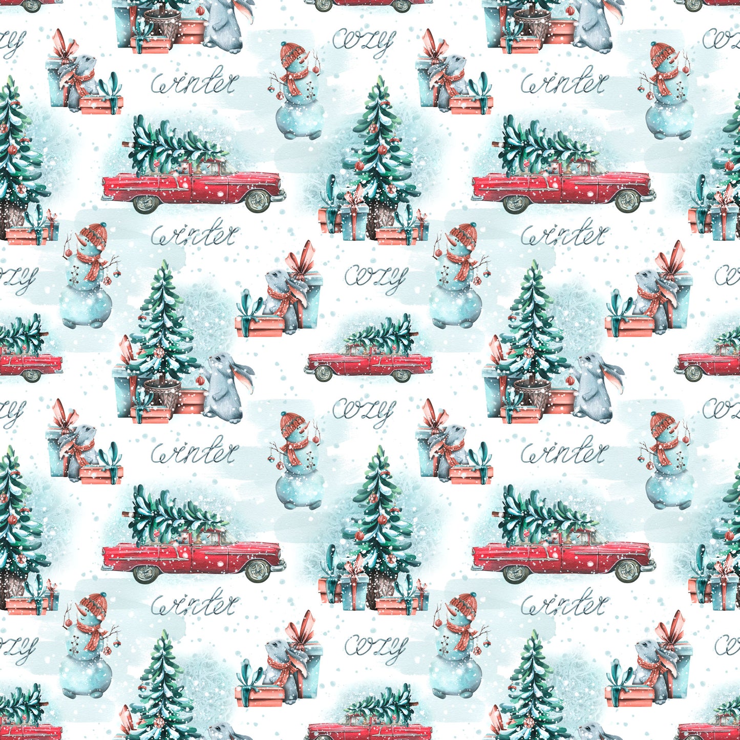 Cozy Winter Collection Dashing Through The Snow 12 x 12 Double-Sided Scrapbook Paper by SSC Designs - 15 Pack