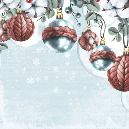 Cozy Winter Collection Let It Snow 12 x 12 Double-Sided Scrapbook Paper by SSC Designs - 15 Pack