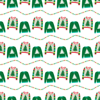 Ugly Christmas Sweater Collection O Christmas Tree 12 x 12 Double-Sided Scrapbook Paper - 15 Pack