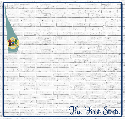 Fifty States Collection Delaware 12 x 12 Double-Sided Scrapbook Paper by SSC Designs - 15 Pack