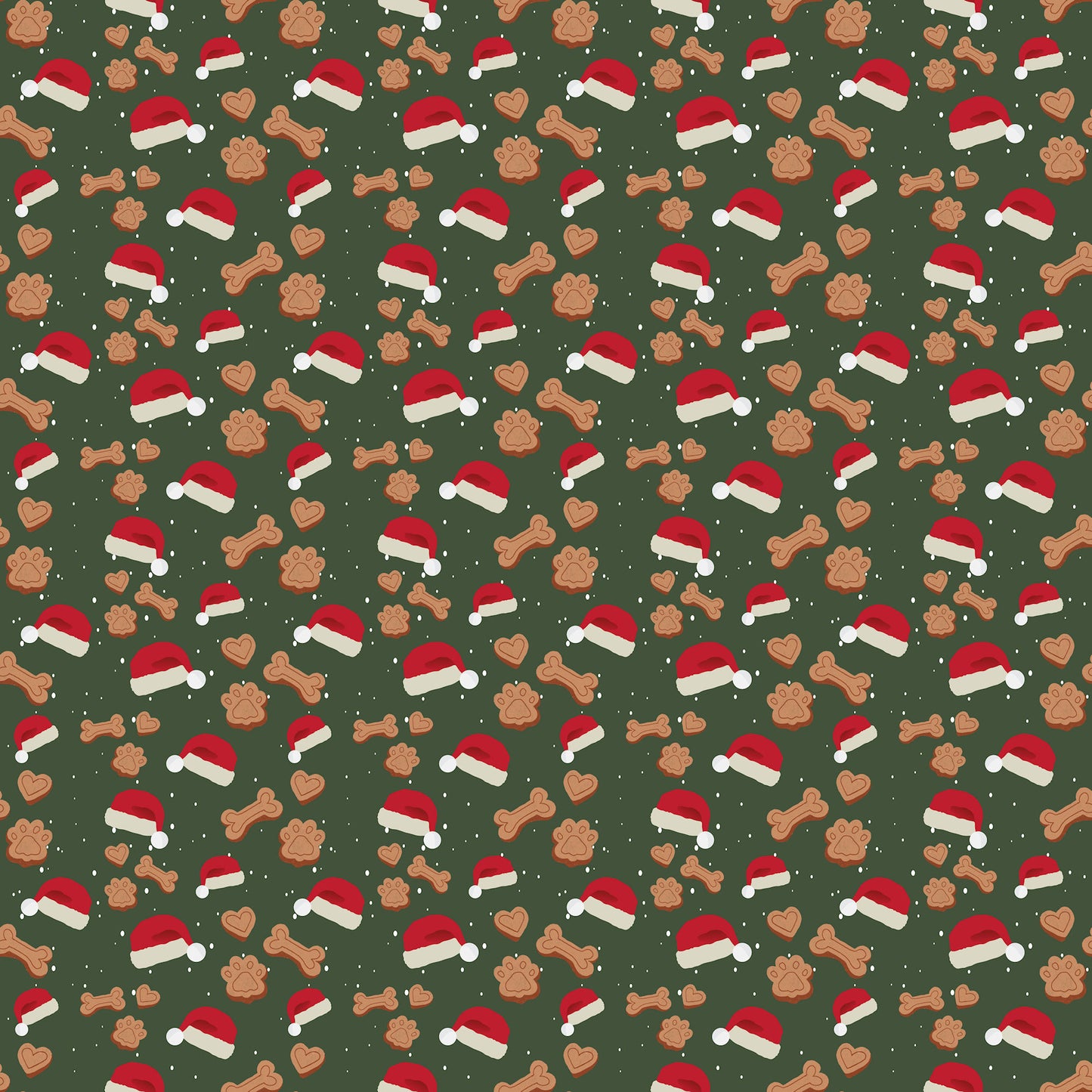 Merry Woofmas Collection Santa Bones 12 x 12 Double-Sided Scrapbook Paper by SSC Designs - 15 Pack