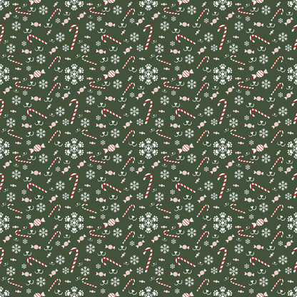 Merry Woofmas Collection Candy Cane Noses 12 x 12 Double-Sided Scrapbook Paper by SSC Designs - 15 Pack