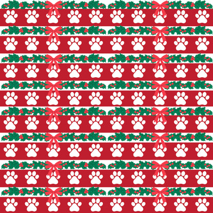 Merry Woofmas Collection Merry Paws 12 x 12 Double-Sided Scrapbook Paper by SSC Designs - 15 Pack