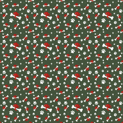 Merry Woofmas Collection Bring Me Bones 12 x 12 Double-Sided Scrapbook Paper by SSC Designs - 15 Pack