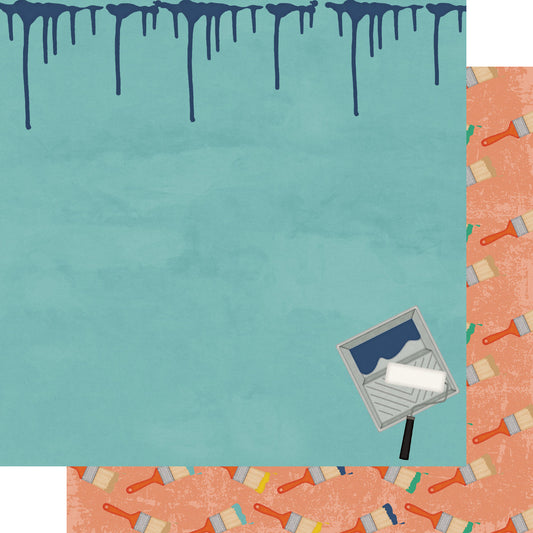 Home Improvement Collection Painted Dreams 12 x 12 Double-Sided Scrapbook Paper by SSC Designs - 15 Pack