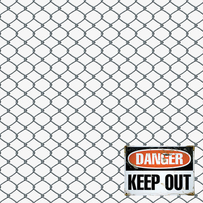 Home Improvement Collection Keep Out Fencing 12 x 12 Double-Sided Scrapbook Paper by SSC Designs - 15 Pack