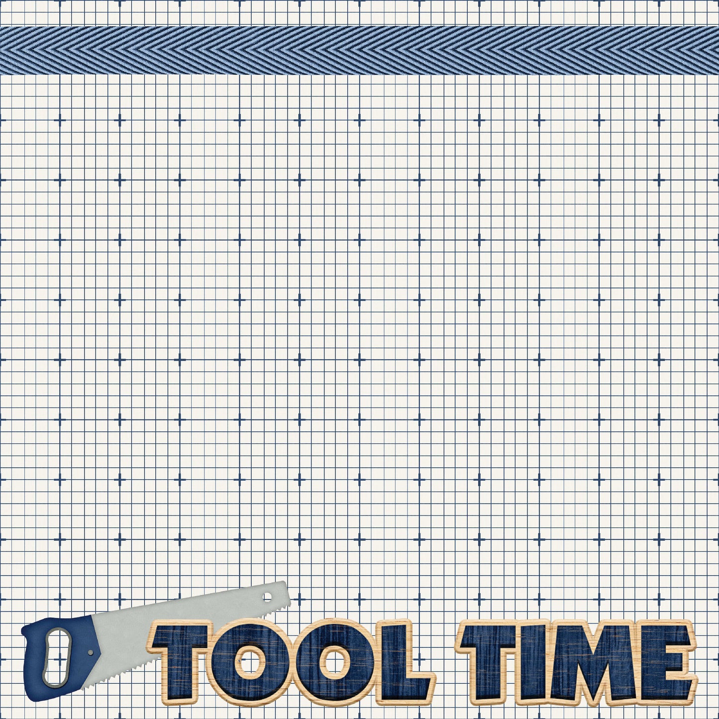 Home Improvement Collection Tool Time 12 x 12 Double-Sided Scrapbook Paper by SSC Designs - 15 Pack