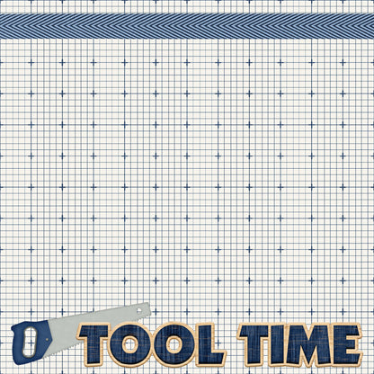 Home Improvement Collection Tool Time 12 x 12 Double-Sided Scrapbook Paper by SSC Designs - 15 Pack