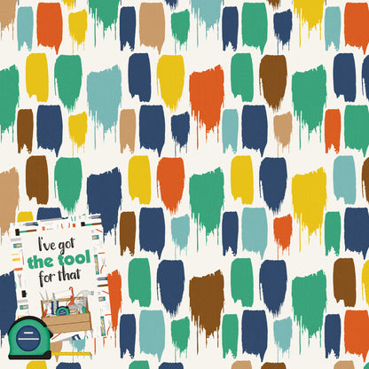 Home Improvement Collection Construction Zone 12 x 12 Double-Sided Scrapbook Paper by SSC Designs - 15 Pack